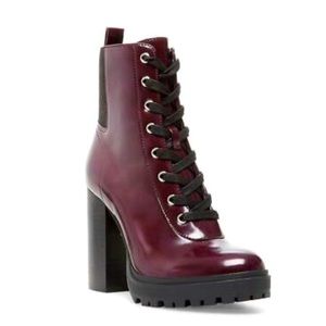 Steve Madden latch leather ankle boot (women)